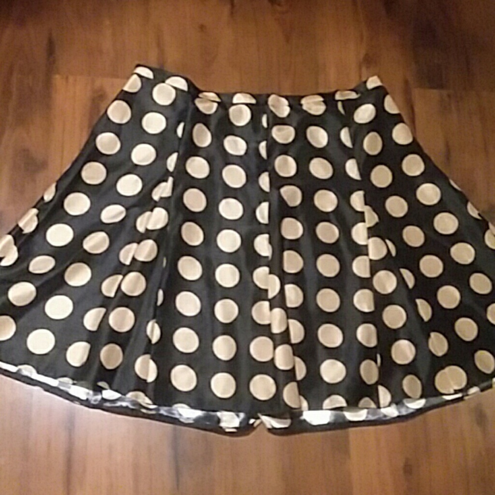 Polka Dots Flare Skirt  24W